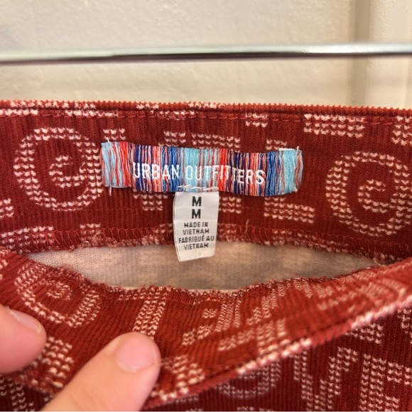 Urban Outfitters Gianna Love Red Curduroy Mini Skirt Size Medium - Picture 4 of 8